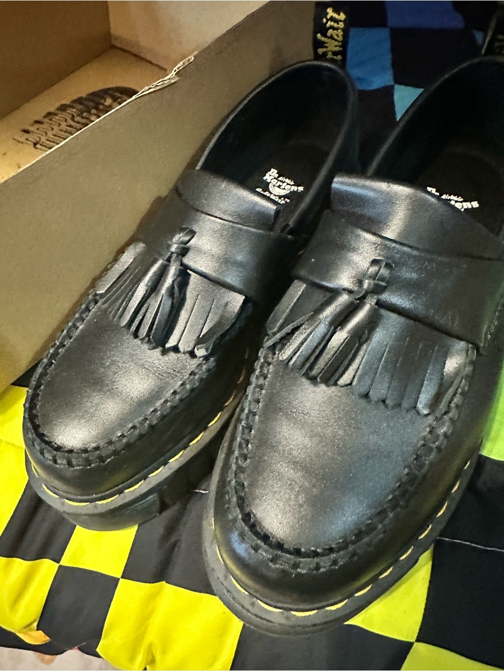 Dr. Martens Black Tassel Loafers